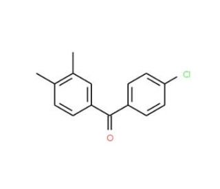 4-Chloro-3&prime;,4&prime;-dimethylbenzophenone (CAS 40415-10-9) - chemical structure image