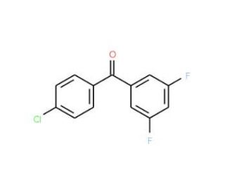 4-Chloro-3&prime;,5&prime;-difluorobenzophenone (CAS 746651-99-0) - chemical structure image