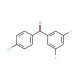 4-Chloro-3′,5′-difluorobenzophenone (CAS 746651-99-0) - chemical structure image