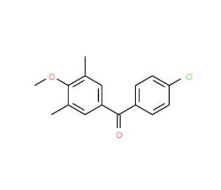 4-Chloro-3&prime;,5&prime;-dimethyl-4&prime;-methoxybenzophenone (CAS 61259-84-5) - chemical structure image