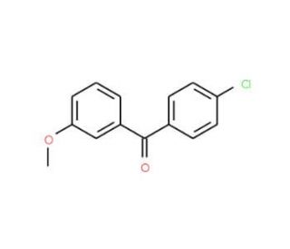 4-Chloro-3&prime;-methoxybenzophenone (CAS 32363-45-4) - chemical structure image
