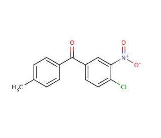 4-Chloro-4&prime;-methyl-3-nitrobenzophenone (CAS 40306-24-9) - chemical structure image