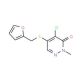 4-Chloro-5-[(2-furylmethyl)thio]-2-methylpyridazin-3(2H)-one (CAS 465514-01-6) - chemical structure image