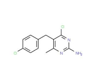 4-Chloro-5-(4-chloro-benzyl)-6-methyl-pyrimidin-2-ylamine - chemical structure image
