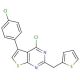 4-chloro-5-(4-chlorophenyl)-2-(thien-2-ylmethyl)thieno[2,3-d]pyrimidine - chemical structure image