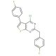4-chloro-5-(4-fluorophenyl)-2-[(4-fluorophenyl)methyl]thieno[2,3-d]pyrimidine - chemical structure image