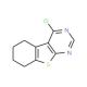 4-Chloro-5,6,7,8-tetrahydro-benzo[4,5]thieno[2,3-d]pyrimidine (CAS 40493-18-3) - chemical structure image