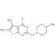 4-chloro-5,6-dimethyl-2-[(4-methylpiperidin-1-yl)methyl]thieno[2,3-d]pyrimidine - chemical structure image
