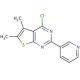 4-chloro-5,6-dimethyl-2-pyridin-3-ylthieno[2,3-d]pyrimidine - chemical structure image