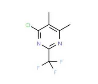 4-Chloro-5,6-dimethyl-2-(trifluoromethyl)-pyrimidine (CAS 175277-32-4) - chemical structure image