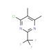 4-Chloro-5,6-dimethyl-2-(trifluoromethyl)-pyrimidine (CAS 175277-32-4) - chemical structure image