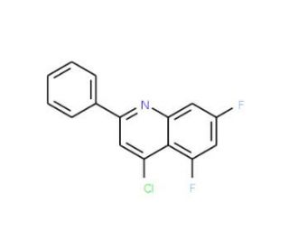 4-Chloro-5,7-difluoro-2-phenylquinoline (CAS 1155603-85-2) - chemical structure image