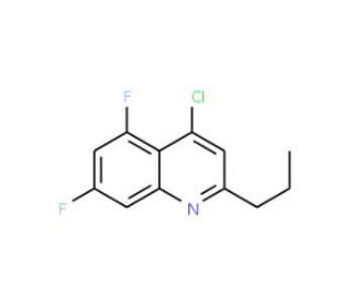 4-Chloro-5,7-difluoro-2-propylquinoline (CAS 1155603-92-1) - chemical structure image