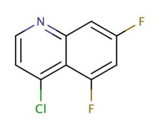 4-Chloro-5,7-difluoroquinoline (CAS 874831-46-6) - chemical structure image