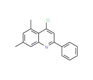 4-Chloro-5,7-dimethyl-2-phenylquinoline (CAS 1156275-05-6) - chemical structure image