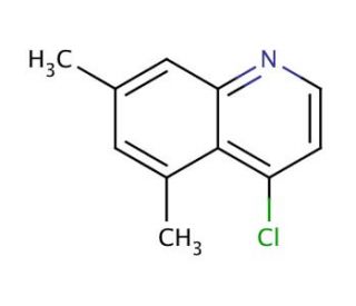 4-Chloro-5,7-dimethylquinoline (CAS 352205-97-1) - chemical structure image
