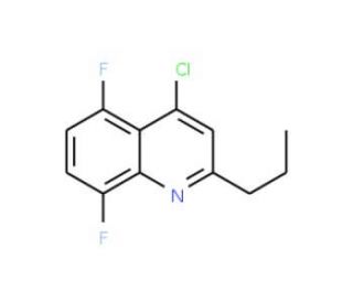 4-Chloro-5,8-difluoro-2-propylquinoline (CAS 1156277-54-1) - chemical structure image