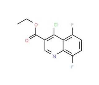4-Chloro-5,8-difluoroquinoline-3-carboxylic acid ethyl ester (CAS 193827-70-2) - chemical structure image