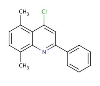 4-Chloro-5,8-dimethyl-2-phenylquinoline (CAS 860197-83-7) - chemical structure image