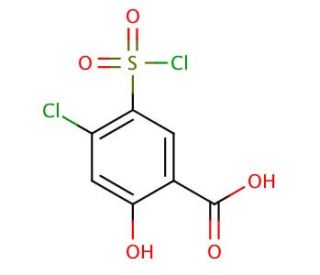 4-Chloro-5-chlorosulfonyl Salicylic Acid - chemical structure image