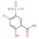 4-Chloro-5-chlorosulfonyl Salicylic Acid - chemical structure image