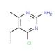 4-Chloro-5-ethyl-6-methyl-pyrimidin-2-ylamine - chemical structure image