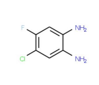 4-Chloro-5-fluoro-1,2-phenylenediamine (CAS 139512-70-2) - chemical structure image