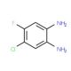 4-Chloro-5-fluoro-1,2-phenylenediamine (CAS 139512-70-2) - chemical structure image