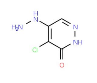 4-chloro-5-hydrazinopyridazin-3(2H)-one (CAS 6959-56-4) - chemical structure image