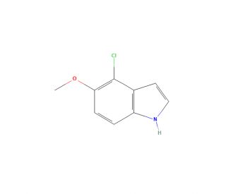 4-Chloro-5-methoxy-1H-indole (CAS 68935-48-8) - chemical structure image