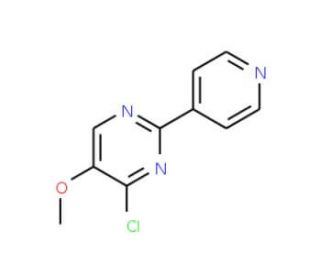 4-Chloro-5-methoxy-2-(4-pyridinyl)pyrimidine (CAS 133661-38-8) - chemical structure image