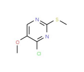 4-Chloro-5-methoxy-2-(methylsulfanyl)pyrimidine (CAS 87026-45-7) - chemical structure image