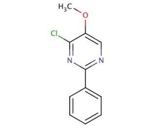 4-Chloro-5-methoxy-2-phenylpyrimidine - chemical structure image