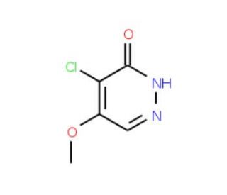 4-Chloro-5-methoxypyridazin-3(2H)-one (CAS 63910-43-0) - chemical structure image