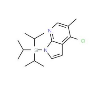4-Chloro-5-methyl-1-(triisopropylsilyl)-1H-pyrrolo[2,3-b]pyridine (CAS 942920-17-4) - chemical structure image