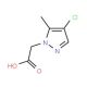 (4-chloro-5-methyl-1H-pyrazol-1-yl)acetic acid - chemical structure image