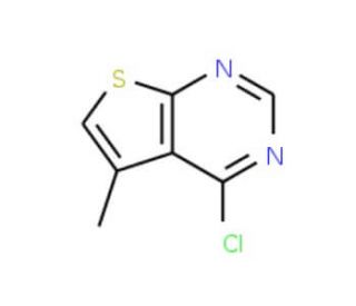 4-Chloro-5-methylthieno[2,3-d]pyrimidine (CAS 43088-67-1) - chemical structure image