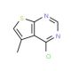 4-Chloro-5-methylthieno[2,3-d]pyrimidine (CAS 43088-67-1) - chemical structure image