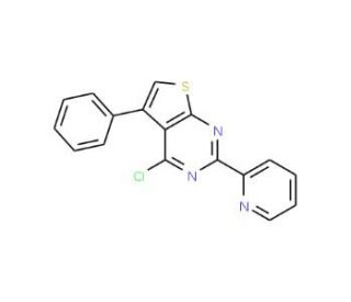 4-chloro-5-phenyl-2-pyridin-2-ylthieno[2,3-d]pyrimidine - chemical structure image