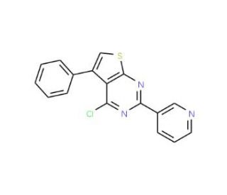 4-chloro-5-phenyl-2-pyridin-3-ylthieno[2,3-d]pyrimidine - chemical structure image