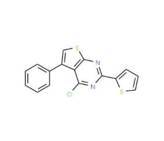 4-chloro-5-phenyl-2-thien-2-ylthieno[2,3-d]pyrimidine - chemical structure image