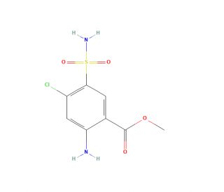 4-Chloro-5-sulfamoylanthranilic Acid Methyl Ester (CAS 3994-89-6) - chemical structure image