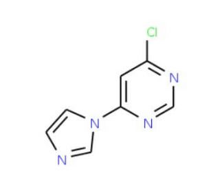 4-Chloro-6-(1H-imidazol-1-yl)pyrimidine (CAS 114834-02-5) - chemical structure image