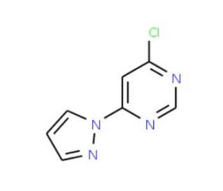 4-Chloro-6-(1H-pyrazol-1-yl)pyrimidine (CAS 114833-95-3) - chemical structure image