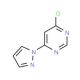 4-Chloro-6-(1H-pyrazol-1-yl)pyrimidine (CAS 114833-95-3) - chemical structure image
