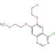 4-Chloro-6-(2-chloro-ethoxy)-7-(2-methoxy-ethoxy)-quinazoline (CAS 183322-19-2) - chemical structure image