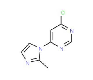 4-Chloro-6-(2-methyl-1H-imidazol-1-yl)pyrimidine (CAS 941294-31-1) - chemical structure image