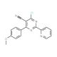 4-Chloro-6-(4-methoxyphenyl)-2-(2-pyridinyl)-5-pyrimidinecarbonitrile - chemical structure image