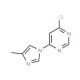 4-Chloro-6-(4-methyl-1H-imidazol-1-yl)pyrimidine (CAS 941294-32-2) - chemical structure image