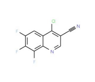 4-chloro-6,7,8-trifluoroquinoline-3-carbonitrile - chemical structure image